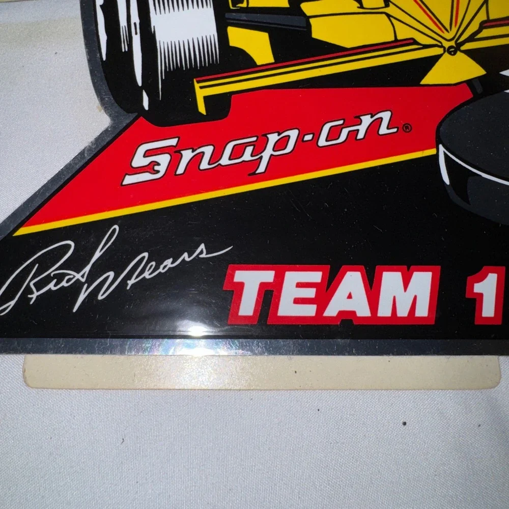 Vintage Snap-on Tools Rick Mears Team 1 Racing Decals Set SSX-845A SS-686A